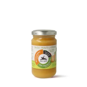 Confezione vasetto in vetro da 190g di Alce Nero Brodo Pronto di Verdure biologico