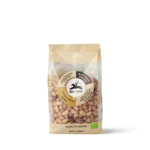 Confezione sacchetto da 400g di Alce Nero Fagioli Borlotti Secchi biologici