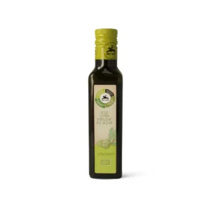 Bottiglia in vetro scuro da 250ml di Alce Nero Olio Extra Vergine di Oliva biologico