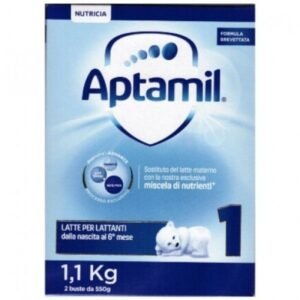 Confezione formato convenienza da 1100g di Aptamil 1 latte in polvere per lattanti dalla nascita