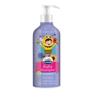 Flacone maxi da 500ml con erogatore di EuPhidra AmidoMio Baby Shampoo Delicato Formato Risparmio