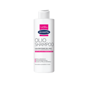 Flacone da 200ml di Olio Shampoo Extra Delicato Euphidra AmidoMio per cuoio capelluto sensibile