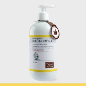 Flacone da 400ml con dosatore di Fiocchi di Riso Detergente Corpo e Capelli all'estratto di Camomilla