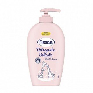 fissan-detergente-delicato-igiene-quotidiana-mani-e-viso-neonati-250ml Flacone da 250ml di detergente delicato mani e viso Fissan per neonati con erogatore a pompa