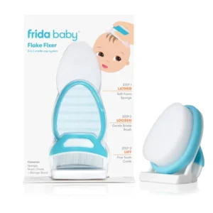 Kit Frida Baby sistema 3-in-1 con spazzola e pettine per la rimozione della crosta lattea nei neonati