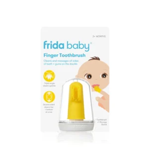 Spazzolino da dito in silicone doppio Frida Baby per l'igiene orale dei neonati dai 3 mesi