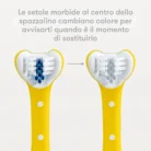 Spazzolino triangolare blu Frida Baby a 3 facce per bambini da 2 anni in su