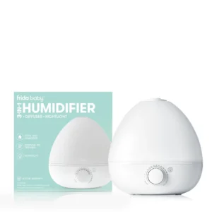 Umidificatore 3-in-1 Frida Baby a ultrasuoni con luce notturna e diffusore per cameretta neonati