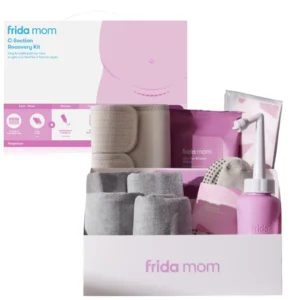 Kit Frida Mom specifico per il recupero post parto cesareo con flacone risciacquo salviette e fascia