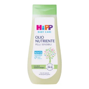 Flacone da 200ml di HiPP Baby Care Olio Nutriente per il corpo del neonato