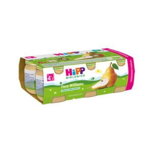 Confezione multipack da 6 vasetti di HiPP omogeneizzato biologico alla pera Williams per lo svezzamento