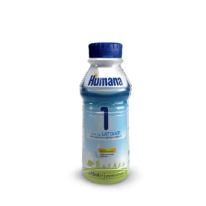 Bottiglia da 470ml di latte liquido pronto all'uso Humana 1 ProBalance per lattanti dalla nascita fino al sesto mese
