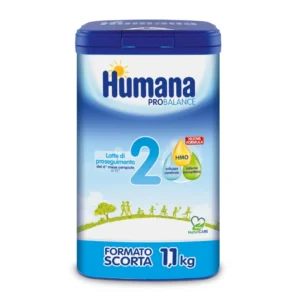 Confezione scorta My Pack da 1100g di Humana 2 ProBalance latte di proseguimento in polvere con 5 HMO per lattanti dai sei mesi