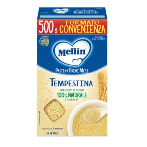 Confezione da 500g di pastina Tempestine di grano tenero Mellin per neonati