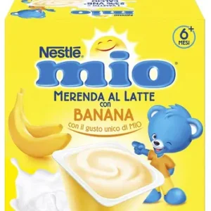 Confezione cluster da 4 vasetti di Nestlé Mio Merenda al Gusto Banana
