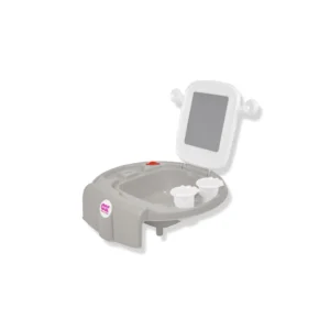 Mini Lavabo OkBaby Grigio per bambini da agganciare al bidet
