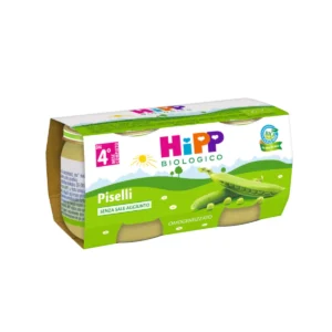 Confezione 2 vasetti Omogeneizzato Biologico di Piselli HiPP per svezzamento