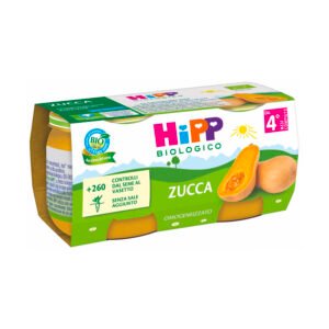 Confezione 2 vasetti Omogeneizzato Biologico di Zucca HiPP per prime pappe