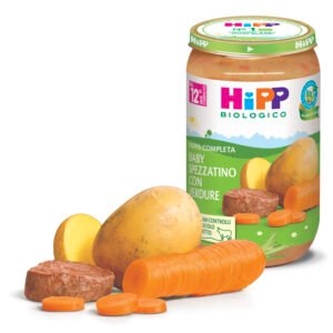 Confezione di Pappa Biologica Baby Spezzatino con Verdure HiPP 250ml per bambini 12 mesi