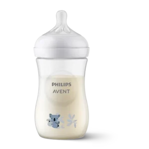 Biberon decorato con koala Philips Avent Natural 3.0 da 260ml con tettarella flusso 3