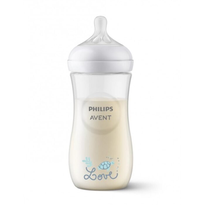 Biberon Philips Avent Natural 3.0 da 330ml con tettarella Risposta Naturale flusso 4