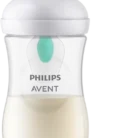 Biberon anti-colica Philips Avent Natural da 260ml con valvola AirFree e tettarella flusso 3