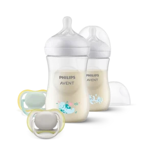 Confezione regalo Gift Set Philips Avent Natural 3.0 con due biberon da 260ml e due succhietti 0-6m