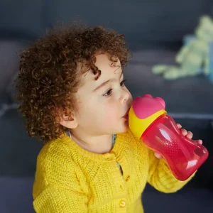 Tazza con cannuccia curva anti-goccia Philips Avent da 300ml per bambina