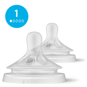 Coppia di tettarelle Philips Avent Natural 3.0 Flusso 1 per neonati da 0 mesi