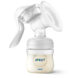 Tiralatte manuale Philips Avent con cuscinetto in silicone e biberon Natural 3.0 da 125ml