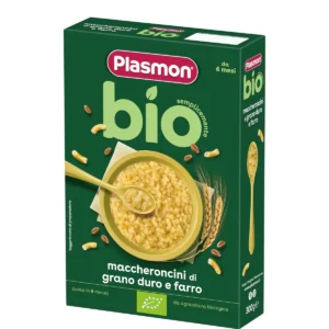 Confezione da 300g di pastina biologica Maccheroncini Plasmon BIO per lo svezzamento