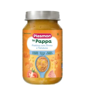 Vasetto di pappa pronta pastina con tonno e verdure Plasmon da 200g