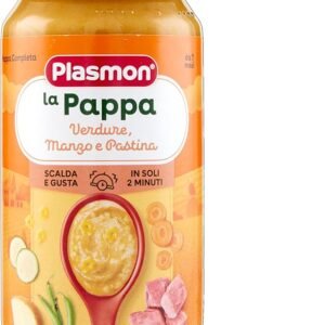 Vasetto da 200g di pappa pronta con verdure, manzo e pastina Plasmon