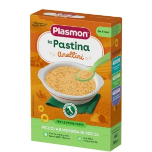 Confezione da 300g di pastina Anellini Plasmon per lo svezzamento dei bambini