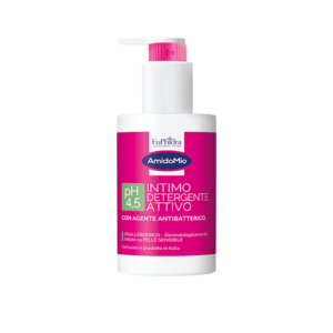 Flacone da 250ml di Intimo Detergente Attivo Euphidra con erogatore a pompa