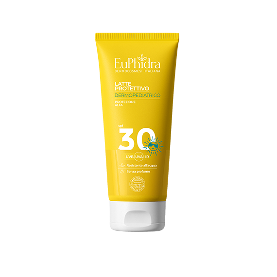 euphidra-latte-protettivo-dermopediatrico-solare-bambini-spf30 Tubo da 200ml di EuPhidra Latte Protettivo Dermopediatrico SPF30+ solare bambini