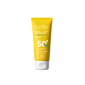 Tubo da 50ml di EuPhidra Latte Protettivo Dermopediatrico SPF50+ solare bambini formato tascabile