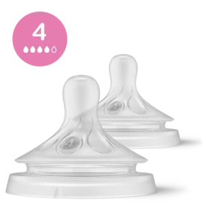 Coppia di tettarelle Philips Avent Natural 3.0 per bambini da 3 mesi flusso 4