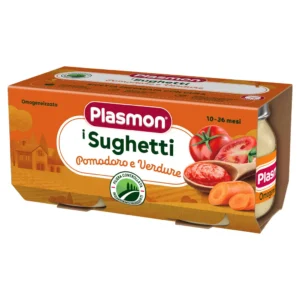 Confezione Plasmon Sughetto Pomodoro e Verdure 2x80g per bambini
