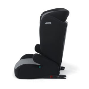 Seggiolino auto Foppapedretti Time i-Size Carbon vista laterale con connettori Isofix e sistema Safe Body Protection