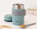 Thermos pappa Kiokids azzurro 500ml in acciaio inox tenuta oltre 12 ore