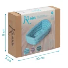 Kiokids, Vaschetta Gonfiabile, Bagnetto Viaggio, Vasca Neonato Portatile, Kiokids Azzurro, Accessori Bagnetto, Vaschetta Salvaspazio