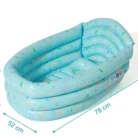 Kiokids, Vaschetta Gonfiabile, Bagnetto Viaggio, Vasca Neonato Portatile, Kiokids Azzurro, Accessori Bagnetto, Vaschetta Salvaspazio