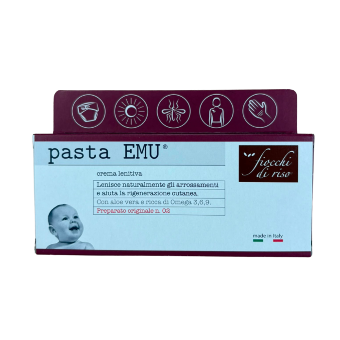 Confezione bipack di Fiocchi di Riso Pasta Emu contenente due tubetti da 30ml per arrossamenti
