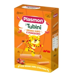 Confezione di pasta Tubini Plasmon da 250 grammi per lo svezzamento dei bambini